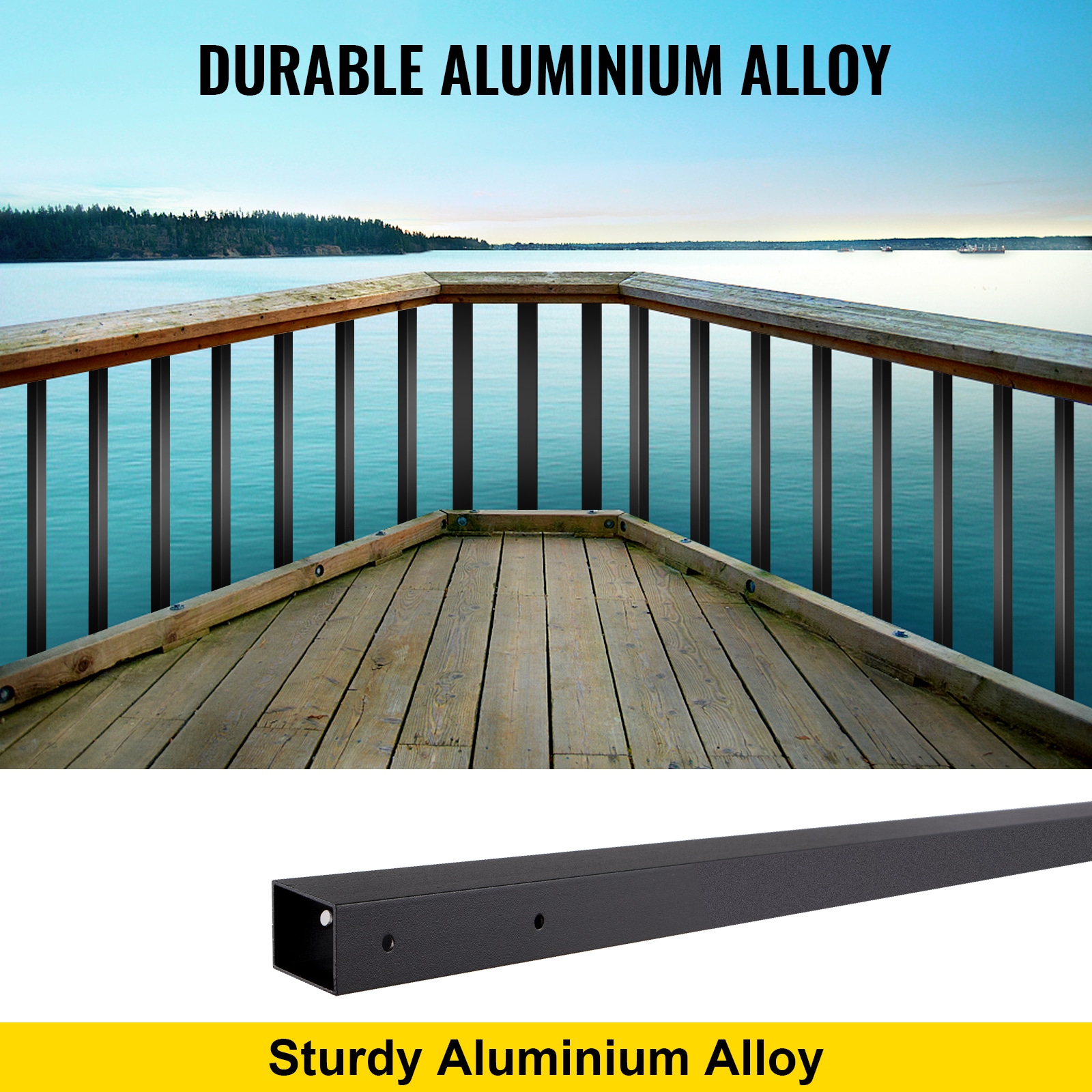 Metal Deck Balusters Aluminum Alloy Spindles For Staircase Railing_voghion.com